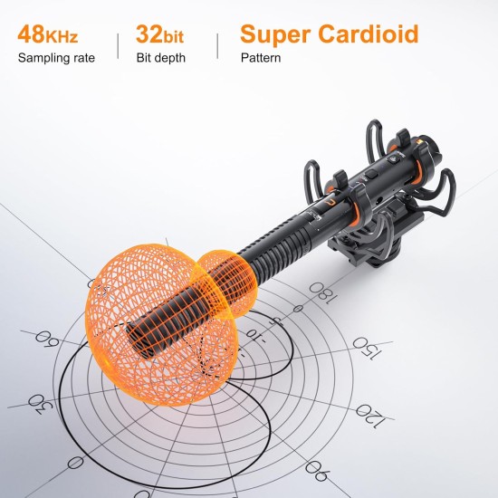 COMICA VM40 Super Cardioid Wireless Shotgun Microphone COMICA VM40 Super Cardioid Wireless Shotgun Microphone
